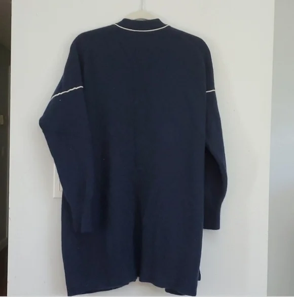 J. Crew wool cashmere blend longline nautical cardigan - Picture 7 of 7